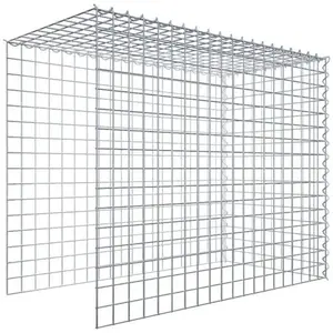Gabiona Gabion sur toile type 4 100 cm x 80 cm x 50 cm (L x H x P), maille 5 cm x 5 cm, spirale