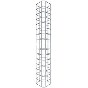 Gabiona Colonne gabion carrée 17 cm x 17 cm, hauteur 80 cm, MW 5 cm x 5 cm