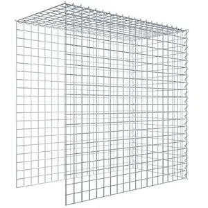 Gabiona Gabion sur toile type 4 100 cm x 100 cm x 50 cm (L x H x P), maille 5 cm x 5 cm, spirale