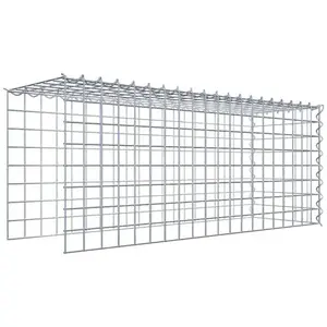 Gabiona Gabion sur toile type 4 100 cm x 40 cm x 30 cm (L x H x P), maille 5 cm x 5 cm, spirale