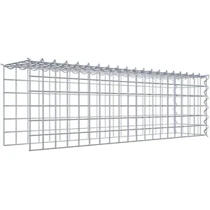 Gabion sur toile type 4 100 cm x 30 cm x 20 cm (L x H x P), maille 5 cm x 5 cm, spirale pas cher