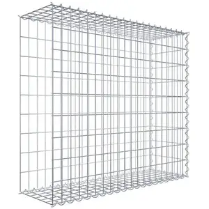 Gabiona Gabion sur toile type 2 100 cm x 90 cm x 30 cm (L x H x P), maille 5 cm x 10 cm, spirale