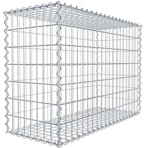 Gabiona - Gabion Haute Qualité l 100 x h 70 x Ep 40 cm - Mailles Recta... pas cher