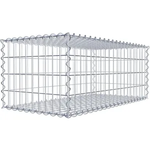 Gabion 100 cm x 40 cm x 50 cm (L x H x P), maille 5 cm x 10 cm, spirale pas cher