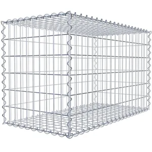 Gabion 100 cm x 60 cm x 50 cm (L x H x P), maille 5 cm x 10 cm, spirale pas cher