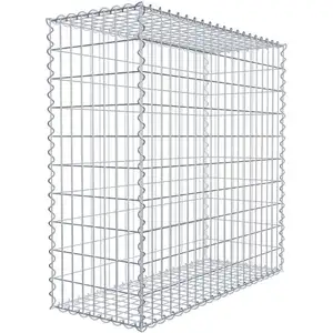 Gabion 100 cm x 100 cm x 40 cm (L x H x P), maille 5 cm x 10 cm, spirale pas cher
