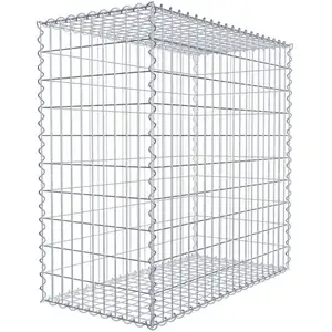 Gabion 100 cm x 100 cm x 50 cm (L x H x P), maille 5 cm x 10 cm, spirale pas cher