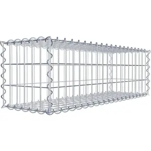 Gabion 100 cm x 30 cm x 30 cm (L x H x P), maille 5 cm x 10 cm, spirale pas cher