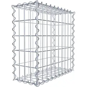Gabion 50 cm x 50 cm x 20 cm (L x H x P), maille 5 cm x 10 cm, spirale