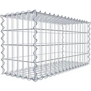 GABIONA Gabion 80 cm x 40 cm x 30 cm (L x H x P), maille 5 cm x 10 cm, spirale