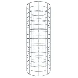 Gabiona Colonne de gabions d'environ 42 cm de diamètre, 80 cm de hauteur, maillage 5 cm x 5 cm