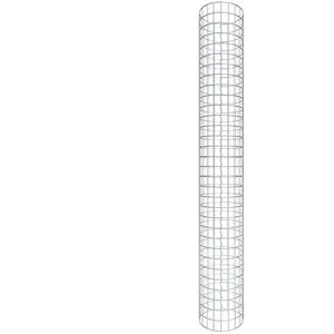 Gabiona Colonne de gabions d'environ 32 cm de diamètre, 160 cm de hauteur, maillage 5 cm x 5 cm