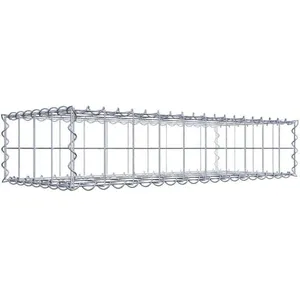 Gabion 100 cm x 20 cm x 40 cm (L x H x P), maille 10 cm x 10 cm, spirale pas cher