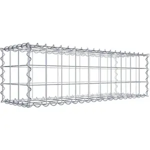 Gabion 100 cm x 30 cm x 30 cm (L x H x P), maille 10 cm x 10 cm, spirale pas cher