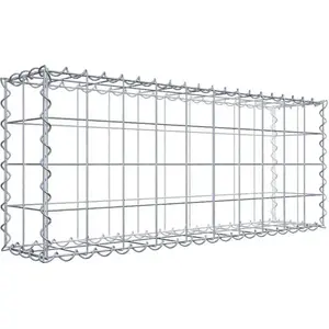 Gabion 100 cm x 40 cm x 20 cm (L x H x P), maille 10 cm x 10 cm, spirale pas cher