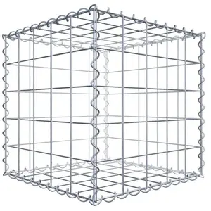 GABIONA Gabion 50 cm x 50 cm x 50 cm (L x H x P), maille 10 cm x 10 cm, spirale