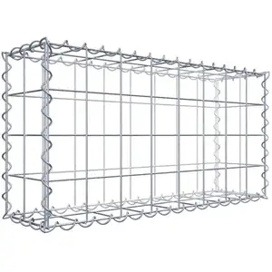 GABIONA Gabion 80 cm x 40 cm x 20 cm (L x H x P), maille 10 cm x 10 cm, spirale