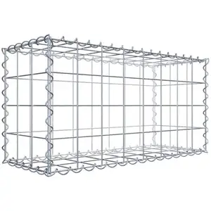 GABIONA Gabion 80 cm x 40 cm x 30 cm (L x H x P), maille 10 cm x 10 cm, spirale