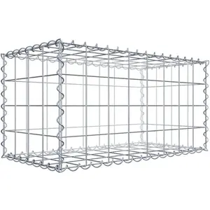 Gabion 80 cm x 40 cm x 40 cm (L x H x P), maille 10 cm x 10 cm, spirale pas cher
