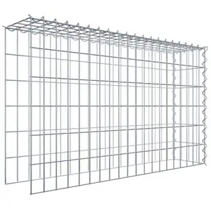 Gabiona Gabion sur toile type 4 100 cm x 60 cm x 20 cm (L x H x P), maille 5 cm x 10 cm, spirale