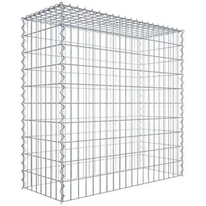 Gabiona Gabion sur toile type 3 100 cm x 100 cm x 40 cm (L x H x P), maille 5 cm x 10 cm, spirale