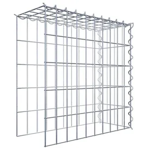 Gabion sur toile type 4 50 cm x 50 cm x 20 cm (L x H x P), maille 5 cm x 10 cm, spirale