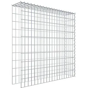 Gabiona Gabion sur toile type 4 100 cm x 100 cm x 20 cm (L x H x P), maille 5 cm x 10 cm, spirale