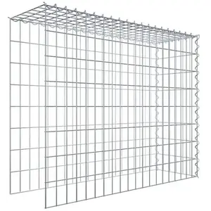 Gabiona Gabion sur toile type 4 100 cm x 80 cm x 30 cm (L x H x P), maille 5 cm x 10 cm, spirale
