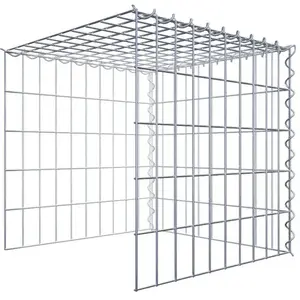 Gabion sur toile type 4 50 cm x 50 cm x 50 cm (L x H x P), maillage 5 cm x 10 cm, spirale pas cher