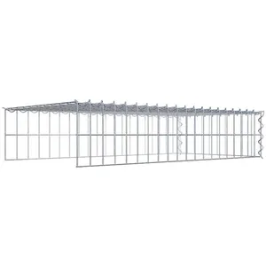 Gabion sur toile type 4 100 cm x 20 cm x 50 cm (L x H x P), maille 5 cm x 10 cm, spirale pas cher