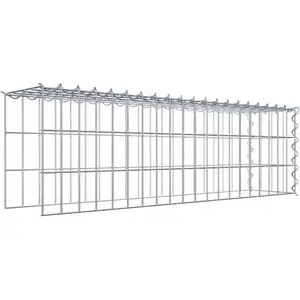 Gabion sur toile type 4 100 cm x 30 cm x 20 cm (L x H x P), maille 5 cm x 10 cm, spirale pas cher