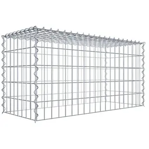 Gabiona Gabion sur toile type 3 100 cm x 50 cm x 40 cm (L x H x P), maille 5 cm x 10 cm, spirale