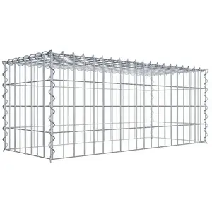 Gabiona Gabion sur toile type 3 100 cm x 40 cm x 40 cm (L x H x P), maille 5 cm x 10 cm, spirale