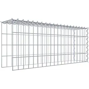 Gabion sur toile type 4 100 cm x 40 cm x 20 cm (L x H x P), maille 5 cm x 10 cm, spirale pas cher