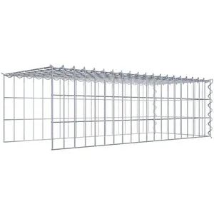Gabion sur toile type 4 100 cm x 30 cm x 40 cm (L x H x P), maille 5 cm x 10 cm, spirale pas cher