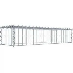 Gabion sur toile type 3 100 cm x 20 cm x 30 cm (L x H x P), maille 5 cm x 10 cm, spirale