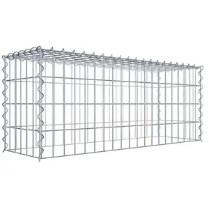 Gabiona Gabion sur toile type 3 100 cm x 40 cm x 30 cm (L x H x P), maille 5 cm x 10 cm, spirale