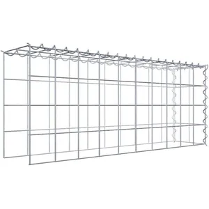 Gabion sur toile type 4 100 cm x 40 cm x 20 cm (L x H x P), maille 10 cm x 10 cm, spirale