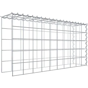 Gabion sur toile type 4 100 cm x 50 cm x 20 cm (L x H x P), maille 10 cm x 10 cm, spirale
