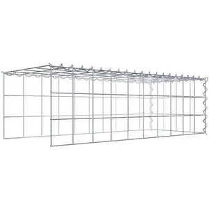 Gabion sur toile type 4 100 cm x 30 cm x 40 cm (L x H x P), maille 10 cm x 10 cm, spirale pas cher