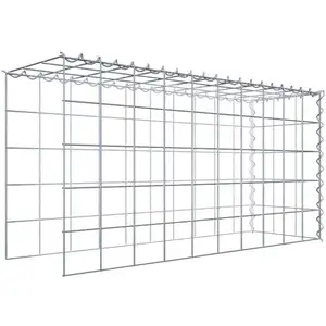 Gabion sur toile type 4 100 cm x 50 cm x 30 cm (L x H x P), maille 10 cm x 10 cm, spirale pas cher
