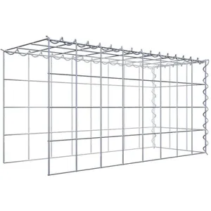 Gabion sur toile type 4 80 cm x 40 cm x 30 cm (L x H x P), maille 10 cm x 10 cm, spirale