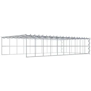 Gabion sur toile type 4 100 cm x 20 cm x 50 cm (L x H x P), maille 10 cm x 10 cm, spirale pas cher