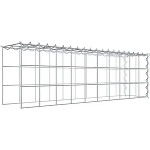 Gabion sur toile type 4 100 cm x 30 cm x 20 cm (L x H x P), maille 10 cm x 10 cm, spirale pas cher