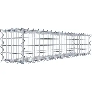 GABIONA Gabion 100 cm x 20 cm x 20 cm (L x H x P), maille 5 cm x 5 cm, spirale