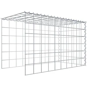 Gabion sur toile type 4 100 cm x 60 cm x 50 cm (L x H x P), maille 10 cm x 10 cm, spirale pas cher