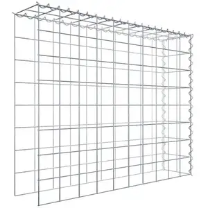 Gabiona Gabion sur toile type 4 100 cm x 80 cm x 20 cm (L x H x P), maille 10 cm x 10 cm, spirale