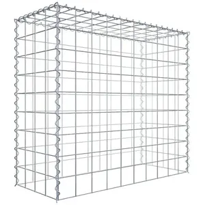 Gabiona Gabion sur toile type 3 100 cm x 90 cm x 40 cm (L x H x P), maille 10 cm x 10 cm, spirale