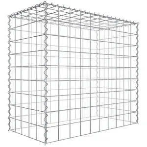 Gabiona Gabion sur toile type 3 100 cm x 90 cm x 50 cm (L x H x P), maille 10 cm x 10 cm, spirale