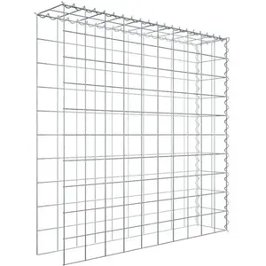 Gabiona Gabion sur toile type 4 100 cm x 100 cm x 20 cm (L x H x P), maille 10 cm x 10 cm, spirale